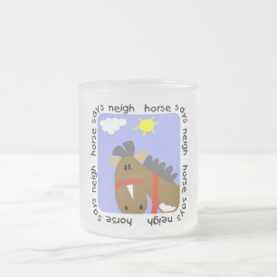 Tasse Givré Le cheval indique des T-shirts et des cadeaux