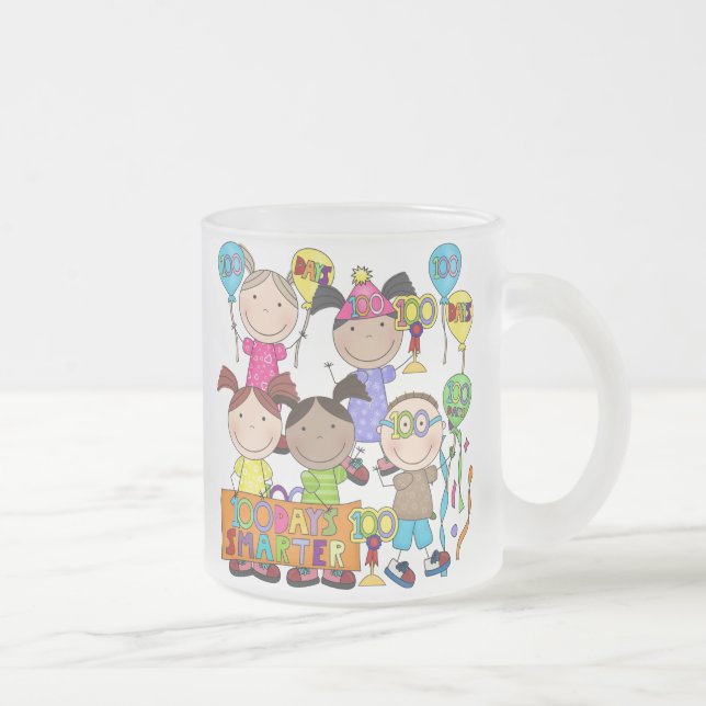Tasse Givré Le chiffre de bâton badine 100 jours plus futé (Droit)