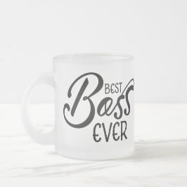 Tasse Givré Le meilleur café de patron de cadeau jamais -