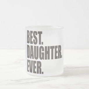 Tasse Givré Le meilleur. Fille. Jamais