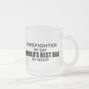 Tasse Givré Le meilleur papa du monde - sapeur-pompier