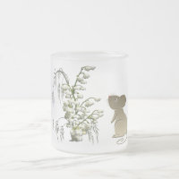 Le muguet et art mignon de souris