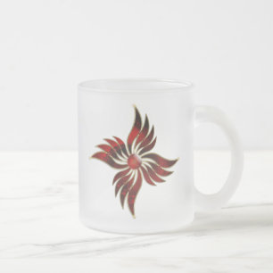Tasse Givré Le rouge comme la grenade de la flamme
