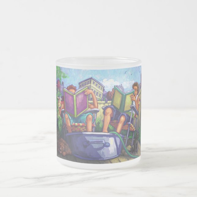 Tasse Givré Lecture en été (Centre)