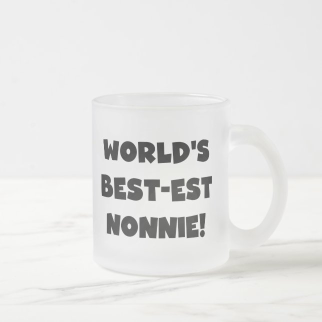 Tasse Givré Les meilleurs cadeaux Nonnie du monde de Black Tex (Droit)