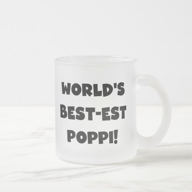 Tasse Givré Les meilleurs cadeaux Poppi Black Text du monde (Droit)