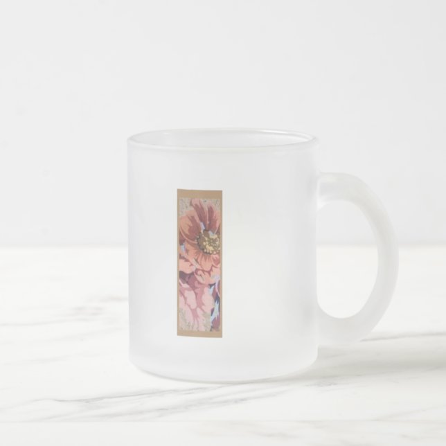 Tasse Givré LETTRE INITIALE Florale Rustique I MONogramme (Droit)