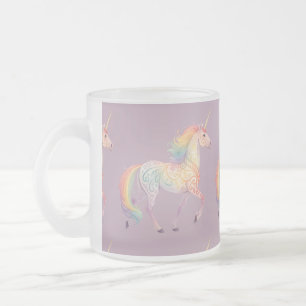Tasse Givré Licorne Arc-en-Ciel Magique Personnalisée