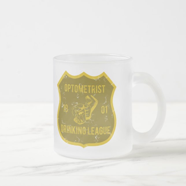 Tasse Givré Ligue potable d'optométriste (Droit)