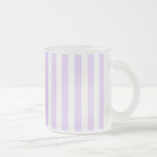 Tasse Givré Lilac violet et blanc bonbons rayures