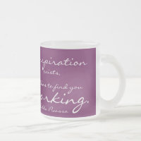 L'inspiration existe, mais elle doit vous trouver 