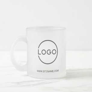 Tasse Givré Logo d'entreprise personnalisé avec texte personna