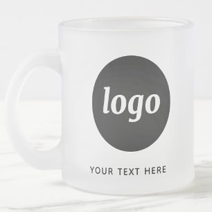 Tasse Givré Logo et texte simple pour Entreprise