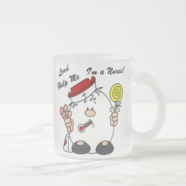 Tasse Givré Lord Aidez-moi Je suis infirmière (Droit)