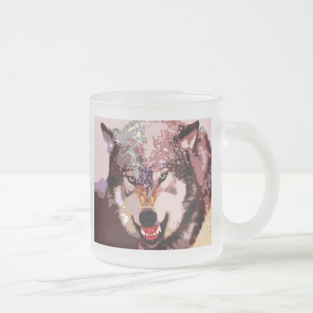 Tasse Givré Loup en neige (Droit)