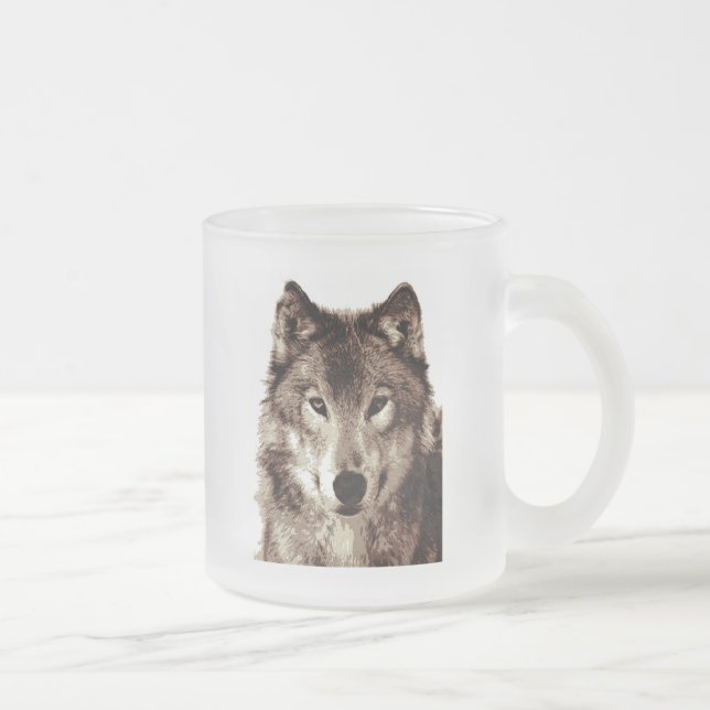 Tasse Givré Loup gris (Droit)