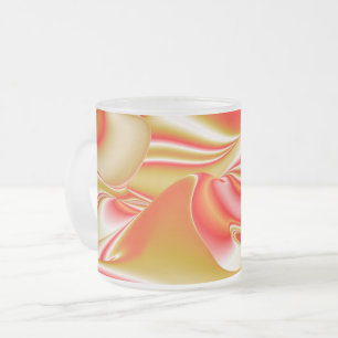Tasse Givré Love and Gold Abstrait 3D Rainbowart