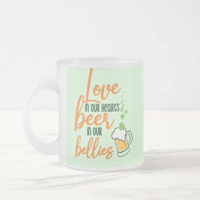Tasse Givré Love & Beer St. Patrick’s Day Fun-61146 Sweat - sh (Gauche)