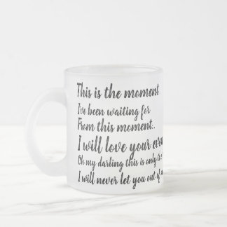 Tasse Givré Love Poem Rose de la Coupe Romantic
