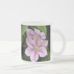 Tasse Givré Lys rose (Clematis) Style Verre poli