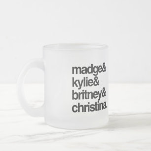 Tasse Givré Madge Kylie Britney et Christina