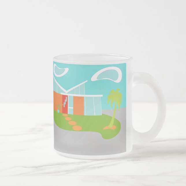 Tasse Givré Maison moderne de dessin du milieu du siècle Frost (Droit)