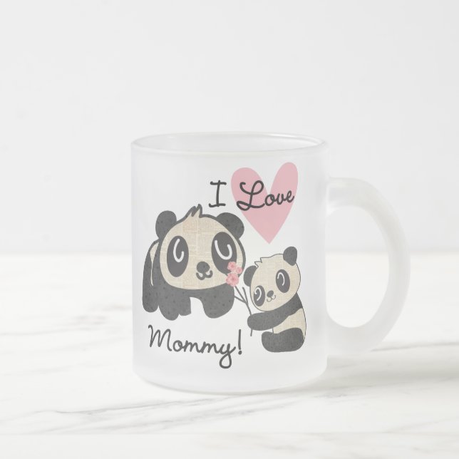 Tasse Givré Maman d'amour des pandas I (Droit)