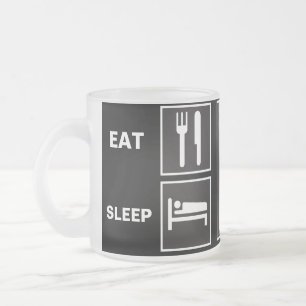 Tasse Givré Mangez les POISSONS de sommeil !