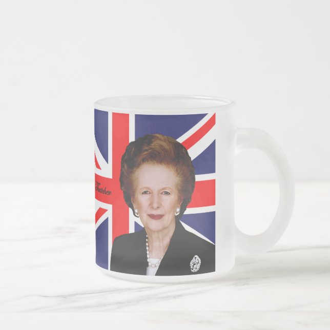 Tasse Givré Margaret Thatcher - drapeau britannique (Droit)