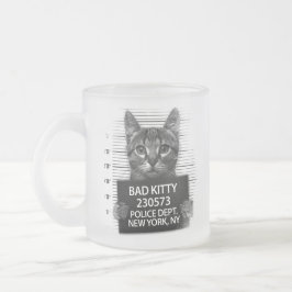 Tasse Givré Mauvaise chatte photo d'arrestation de police drôl