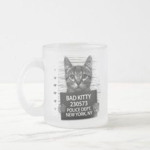 Tasse Givré Mauvaise chatte photo d'arrestation de police drôl