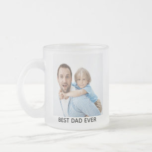 Tasse Givré Meilleur Papa Ever Photo Personnalisée