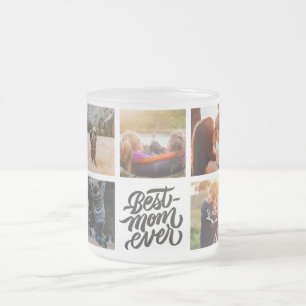 Tasse Givré Meilleure maman Jamais personnalisée Collage phot