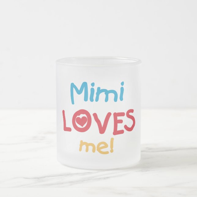 Tasse Givré Mimi aime mes t-shirts et cadeaux (Centre)