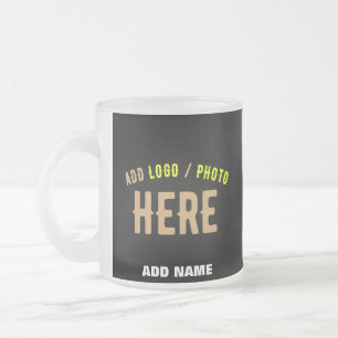 TASSE GIVRÉ MODERNE ET MODERNE PERSONNALISABLE NOIR VÉRIFIÉ