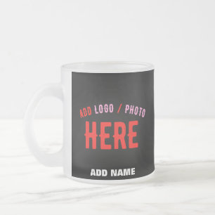 TASSE GIVRÉ MODERNE ET MODERNE PERSONNALISABLE NOIR VÉRIFIÉ