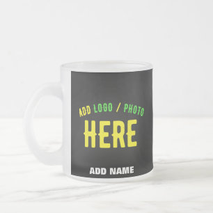 TASSE GIVRÉ MODERNE ET MODERNE PERSONNALISABLE NOIR VÉRIFIÉ