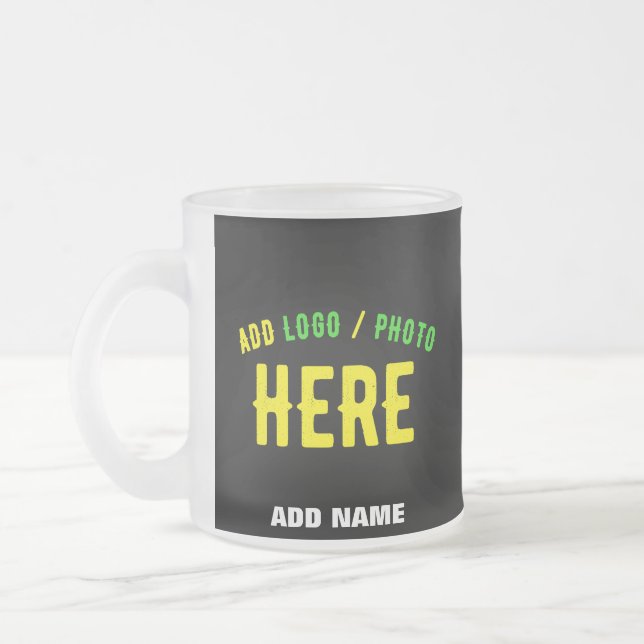 TASSE GIVRÉ MODERNE ET MODERNE PERSONNALISABLE NOIR VÉRIFIÉ (Gauche)