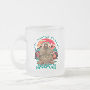 Tasse Givré Moment de maître zen Bigfoot Art rétro de méditati