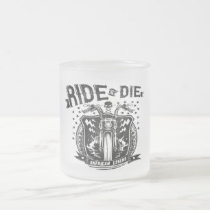 Tasse Givré monter ou mourir légende américaine