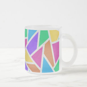 Tasse Givré Mosaïque de couleurs vives arc-en-ciel