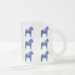 Tasse Givré Motif bleu suédois de cheval de Dala