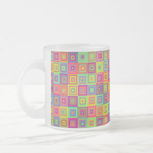 Tasse Givré Motif Carrés