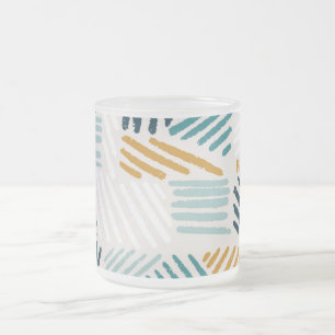 Tasse Givré Motif de pinceau géométrique abstrait moderne