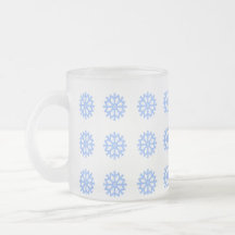 Motif du festival d'hiver Blue Snowflake