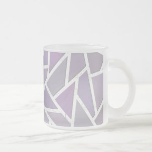 Tasse Givré Motif en mosaïque de lavande