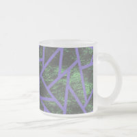 Motif en mosaïque violet et verte