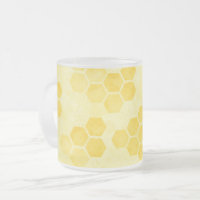 Motif en nid d'abeille jaune pastel