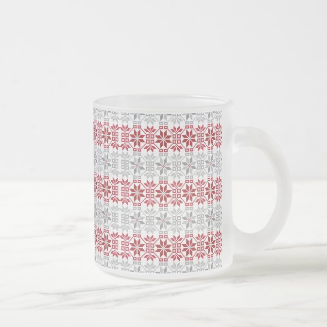 Tasse Givré Motif géométrique du soleil du matin letton VIII (Droit)