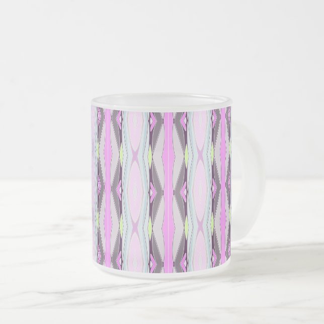 Tasse Givré Motif rose unique (Devant droit)